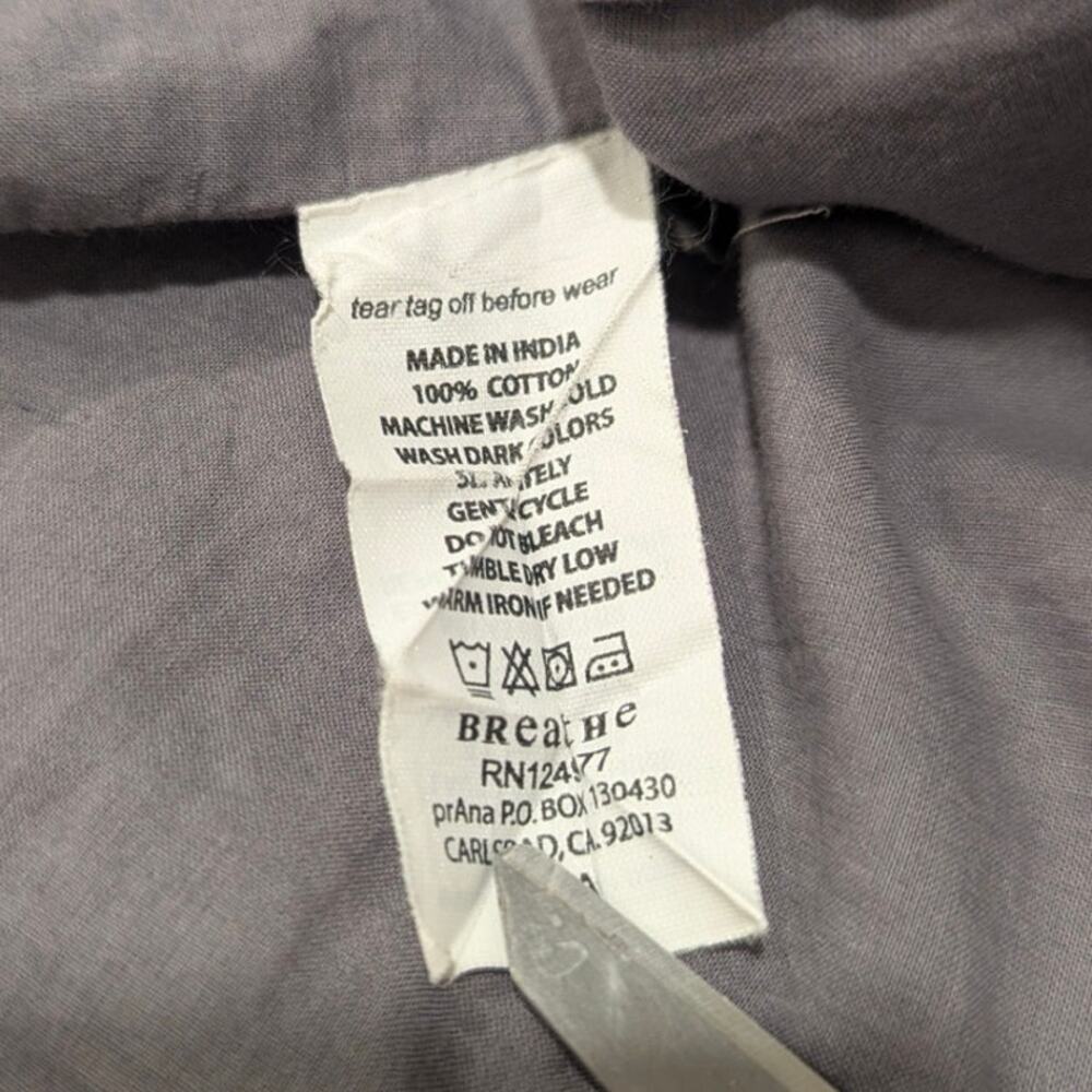 Prana Grey Erin Woven Cotton Voile Skirt Size 0 - Picture 5 of 5